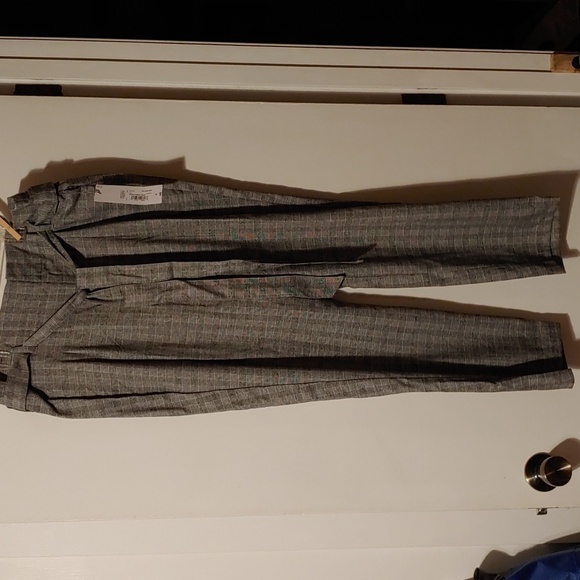 Liz Claiborne black cream check pants - Picture 1 of 3